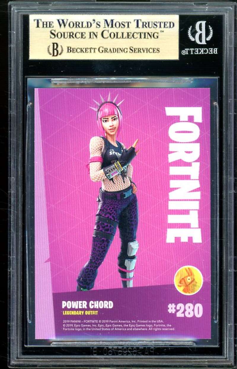 Power Chord 2019 Fortnite Series 1 USA #280 (pop 2) BGS 9.5 (10 9.5 9.5 9.5) Image 2