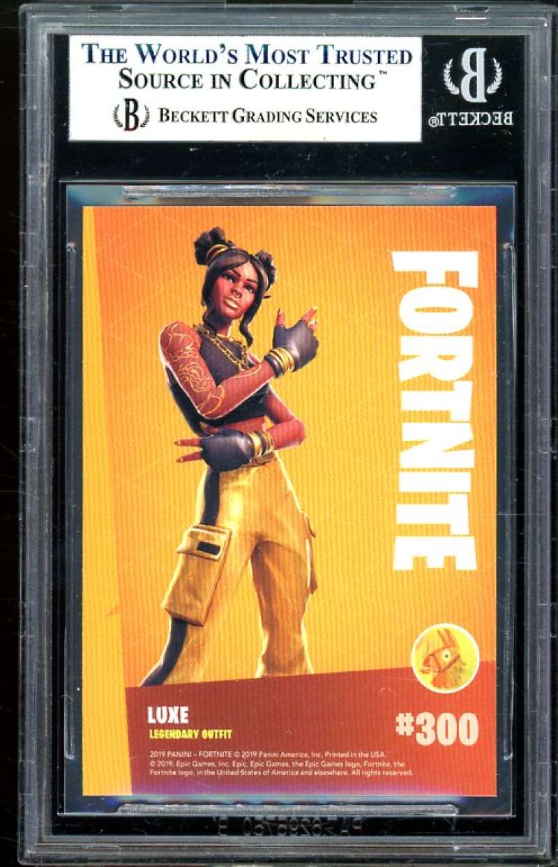 Luxe Card 2019 Fortnite Series 1 USA #300 BGS 8.5 (9.5 9 9.5 7.5) Image 2