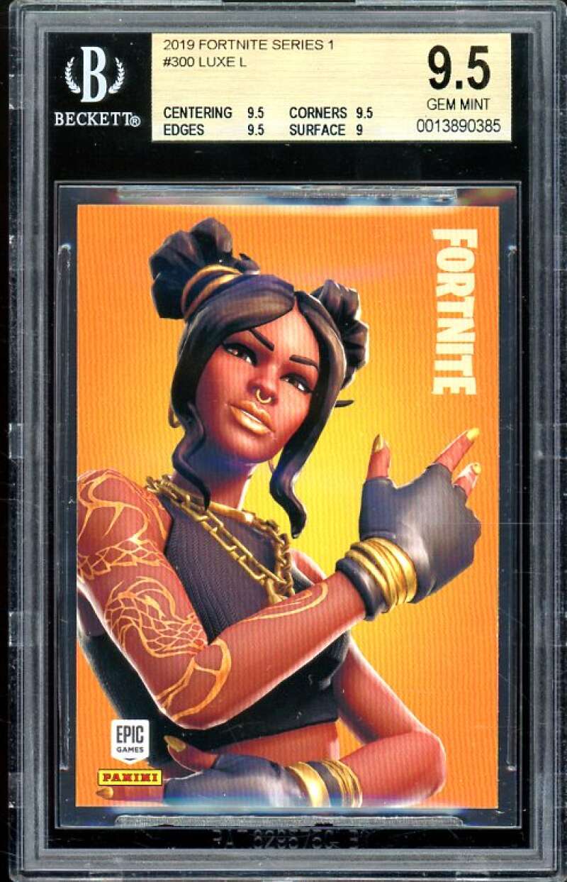 Luxe Card 2019 Fortnite Series 1 USA #300 BGS 9.5 (9.5 9.5 9.5 9) Image 1