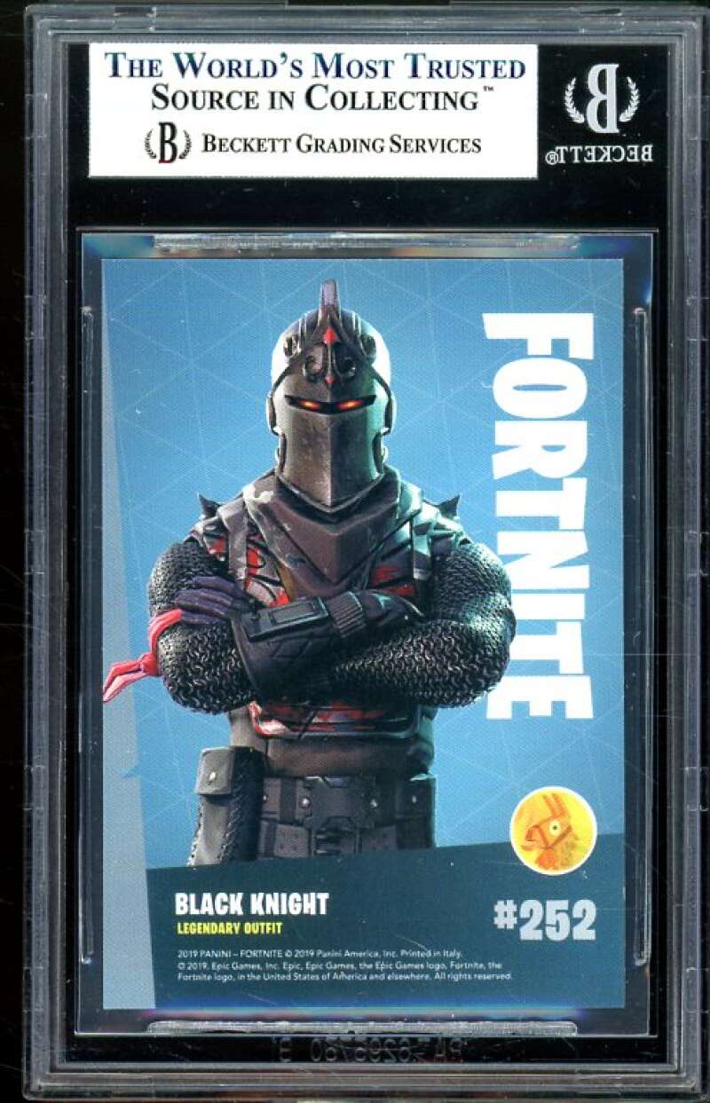 Black Knight Card Fortnite Series 1 Italian #252 (pop 10) BGS 9 (9 9.5 9.5 8.5) Image 2