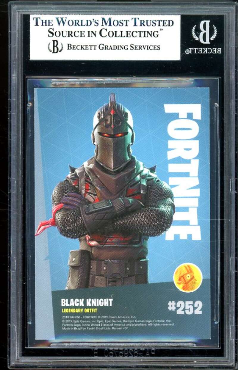 Black Knight Card Fortnite Series 1 Brazilian #252 (pop 2) BGS 8 (9.5 8.5 8 7) Image 2