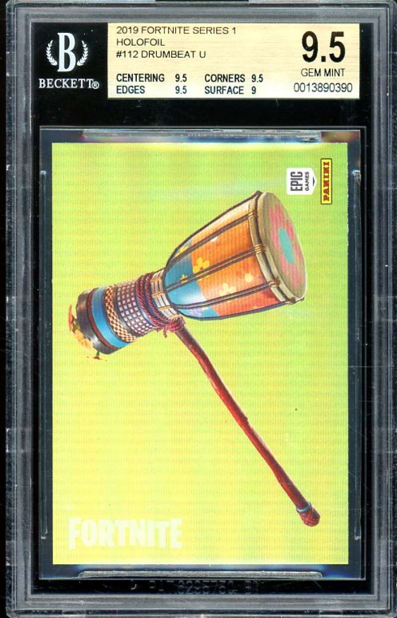 Drumbeat Card 2019 Fortnite Series 1 Holofoil USA #112 (pop 3) BGS 9.5 Image 1