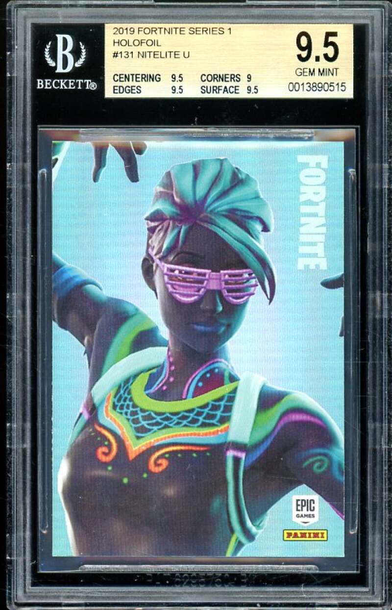 Nitelite Card 2019 Fortnite Series 1 Holofoil USA #131 (pop 4) BGS 9.5 Image 1