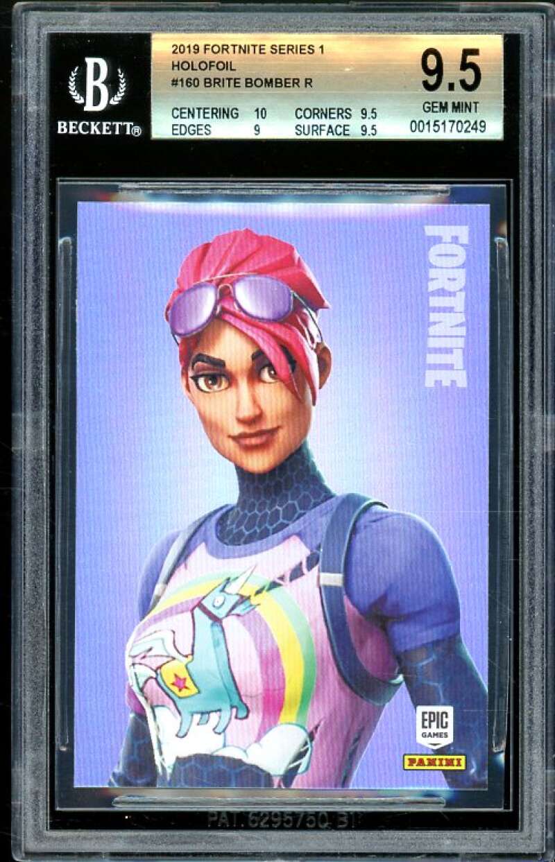 Brite Bomber 2019 Fortnite Series 1 Holofoil USA #160 (pop 5) BGS 9.5 Image 1