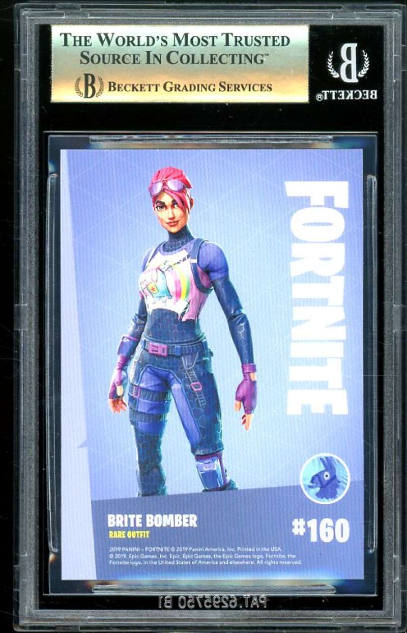 Brite Bomber 2019 Fortnite Series 1 Holofoil USA #160 (pop 5) BGS 9.5 Image 2