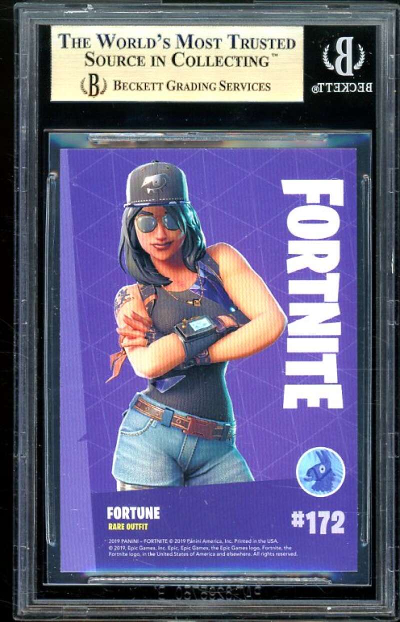 Fortune Card 2019 Fortnite Series 1 Holofoil USA #172 (pop 4) BGS 9.5 Image 2