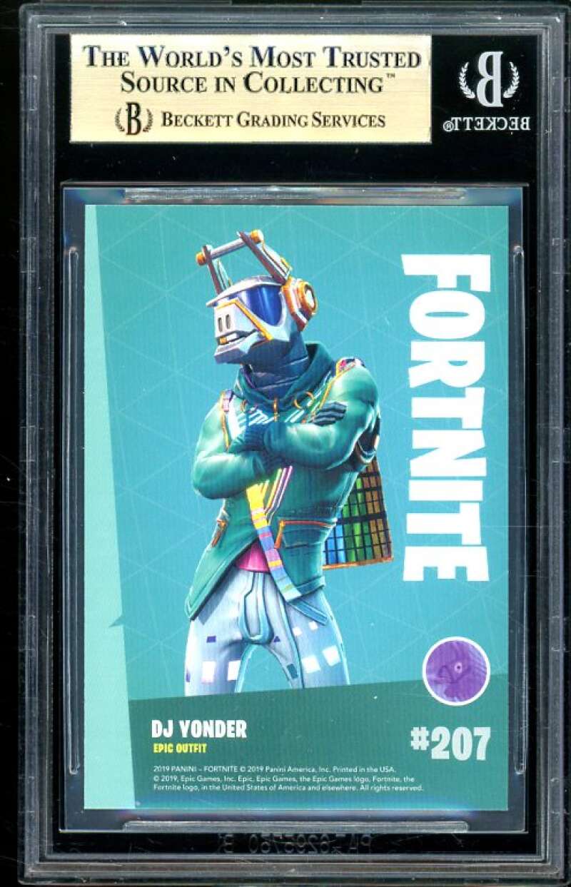 DJ Yonder Card 2019 Fortnite Series 1 Holofoil USA #207 (pop 4) BGS 9.5 Image 2