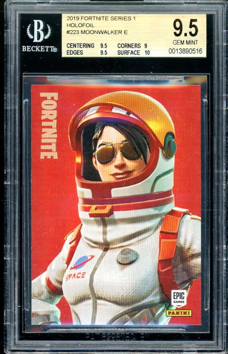 Moonwalker Card 2019 Fortnite Series 1 Holofoil USA #223 (pop 3) BGS 9.5 Image 1