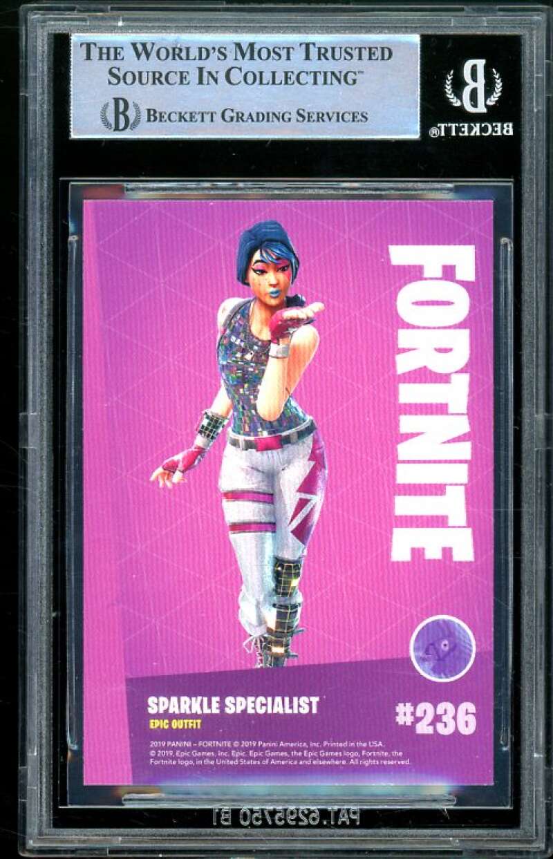 Sparkle Specialist 2019 Fortnite Series 1 Holofoil USA #236 (pop 1) BGS 9 Image 2