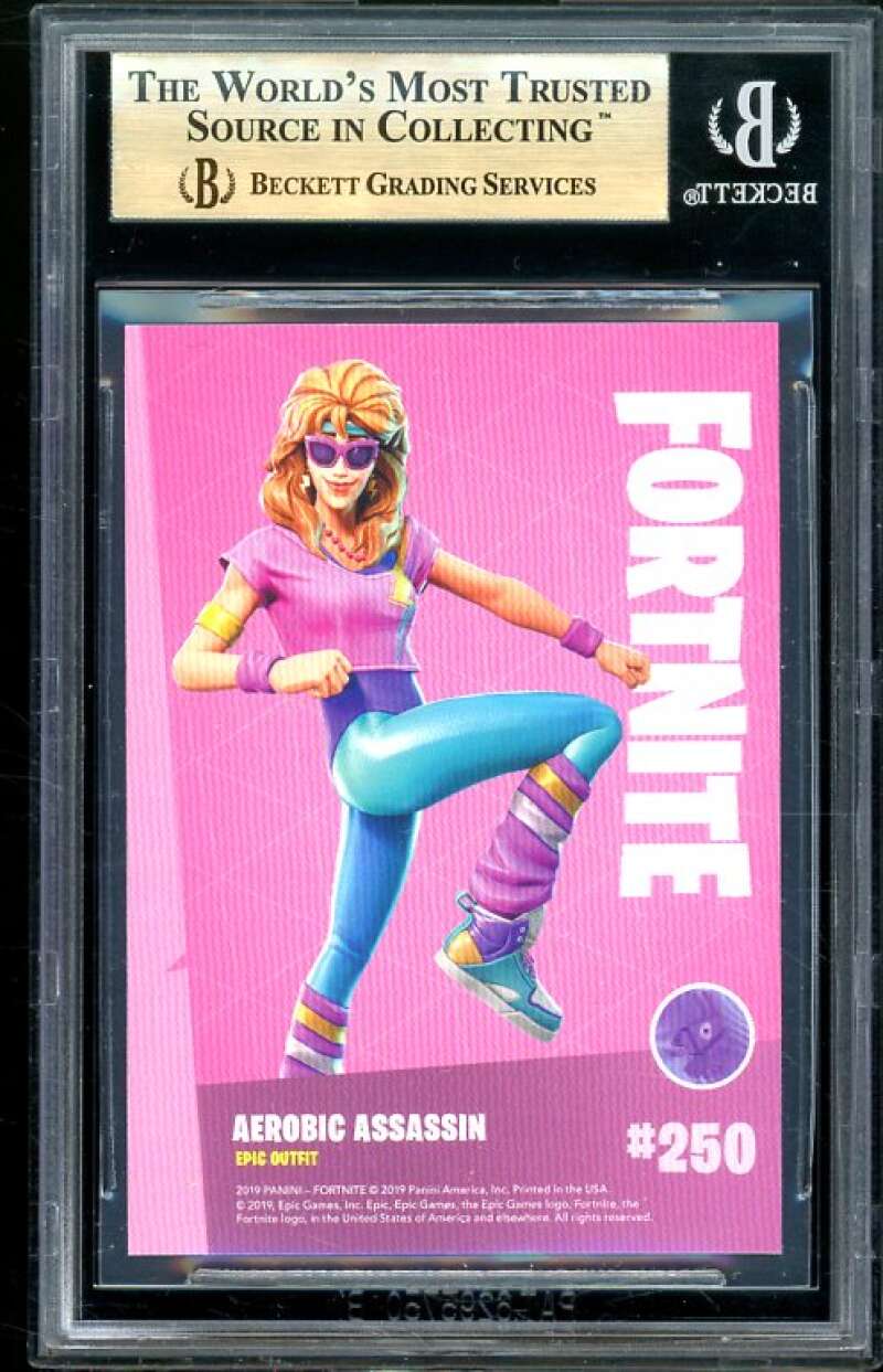 Aerobic Assassin 2019 Fortnite Series 1 Holofoil USA #250 (pop 4) BGS 9.5 Image 2