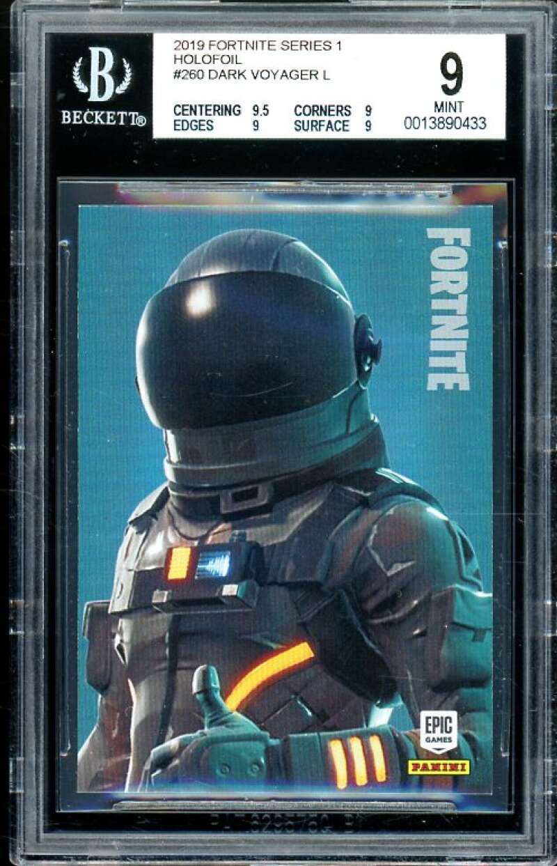 Dark Voyager Card 2019 Fortnite Series 1 Holofoil USA #260 (pop 2) BGS 9 Image 1