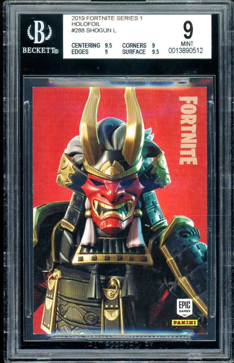 Shogun Card 2019 Fortnite Series 1 Holofoil USA #288 (pop 2) BGS 9 (9.5 9 9 9.5) Image 1