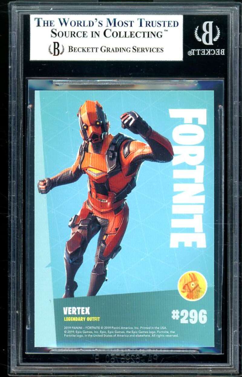 Vertex Card 2019 Fortnite Series 1 Holofoil USA #296 (pop 1) BGS 9 (9 9 9 9.5) Image 2