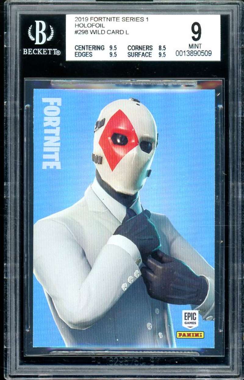 Wild Card Card 2019 Fortnite Series 1 Holofoil USA #298 (pop 1) BGS 9 Image 1