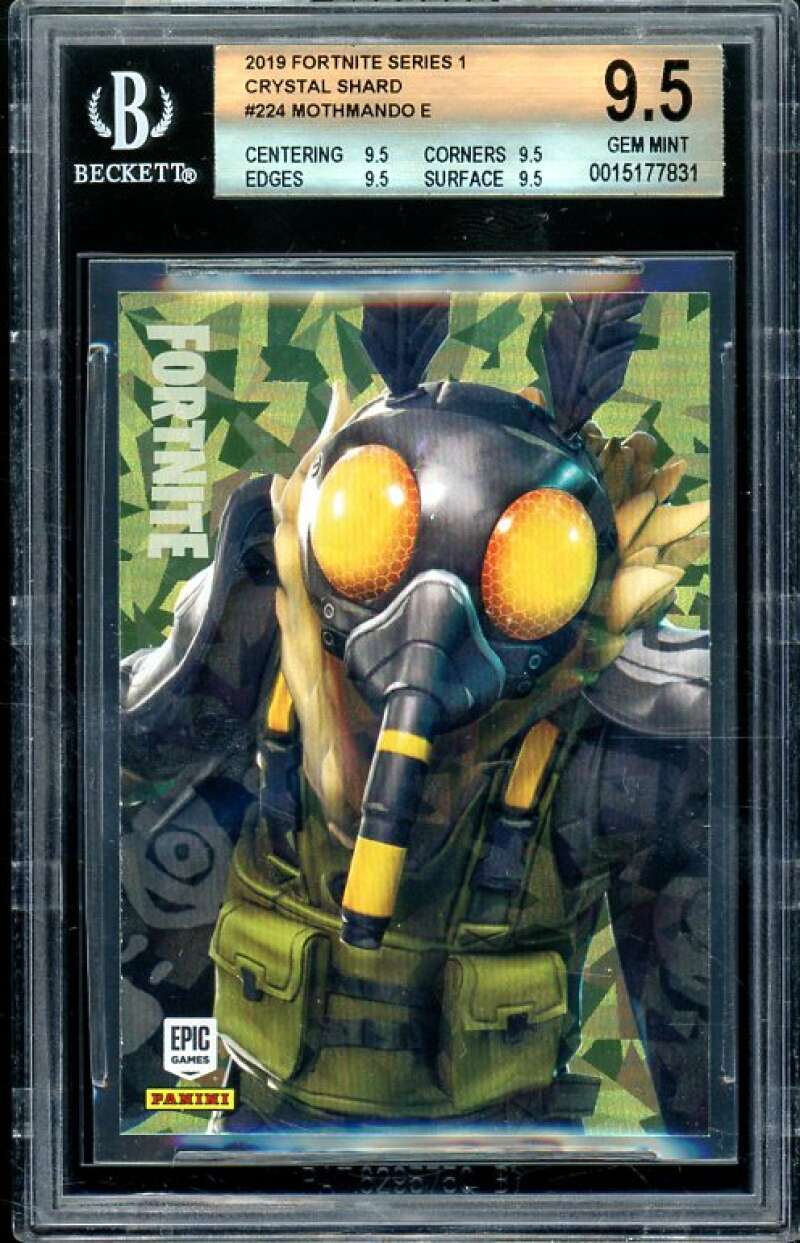 Mothmando Card 2019 Fortnite Series 1 Crystal Shard USA #224 (pop 1) BGS 9.5 Image 1