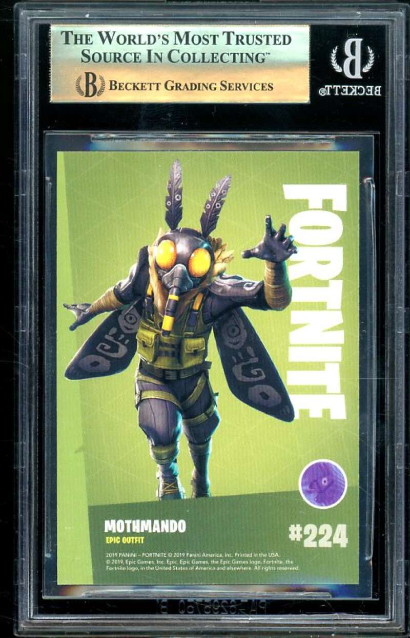 Mothmando Card 2019 Fortnite Series 1 Crystal Shard USA #224 (pop 1) BGS 9.5 Image 2