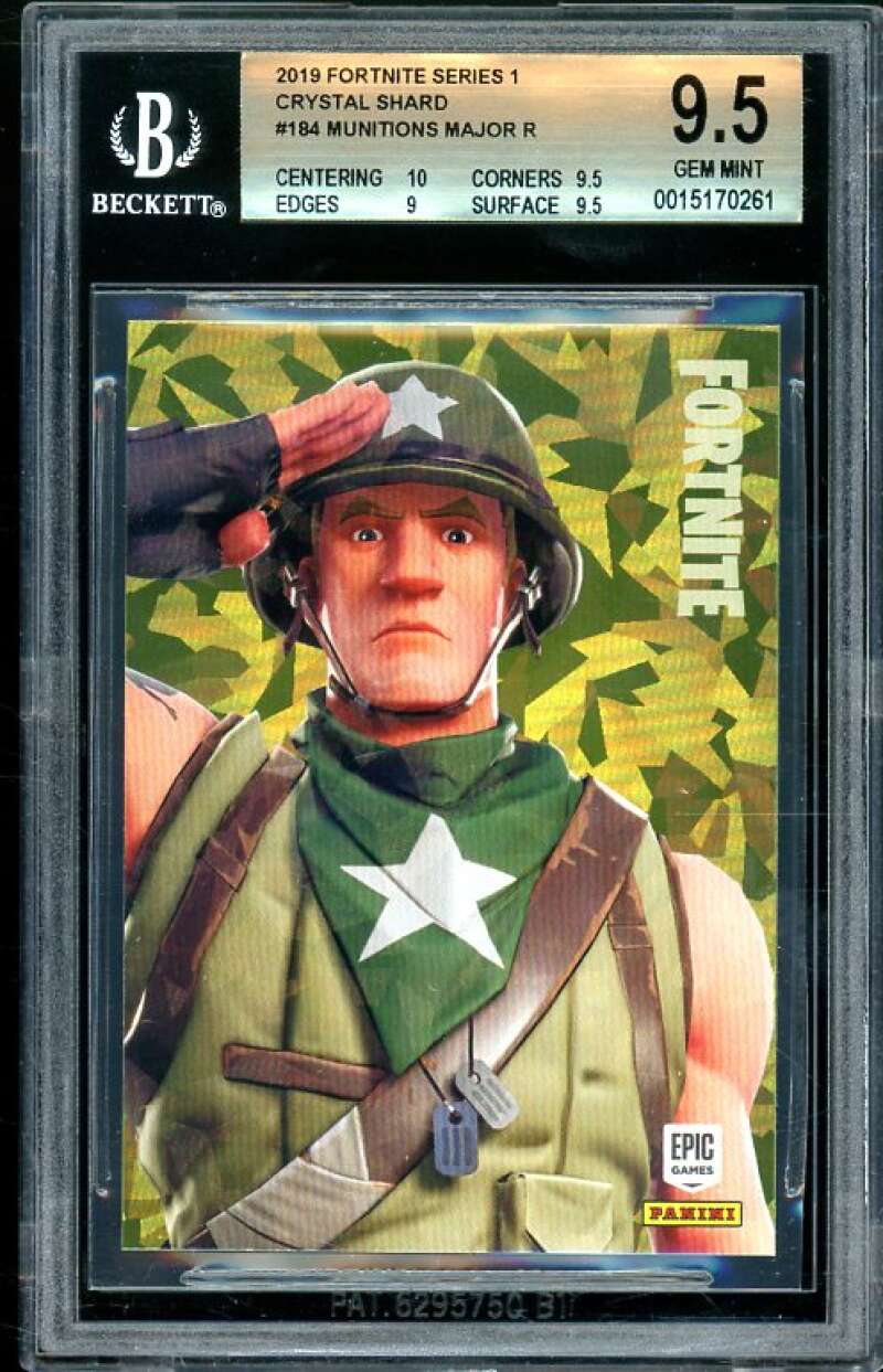 Munitions Major 2019 Fortnite Series 1 Crystal Shard USA #184 (pop 1) BGS 9.5 Image 1