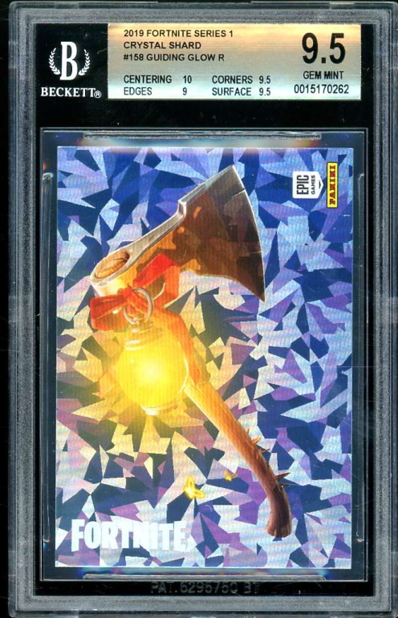 Guiding Glow Card 2019 Fortnite Series 1 Crystal Shard USA #158 (pop 1) BGS 9.5 Image 1