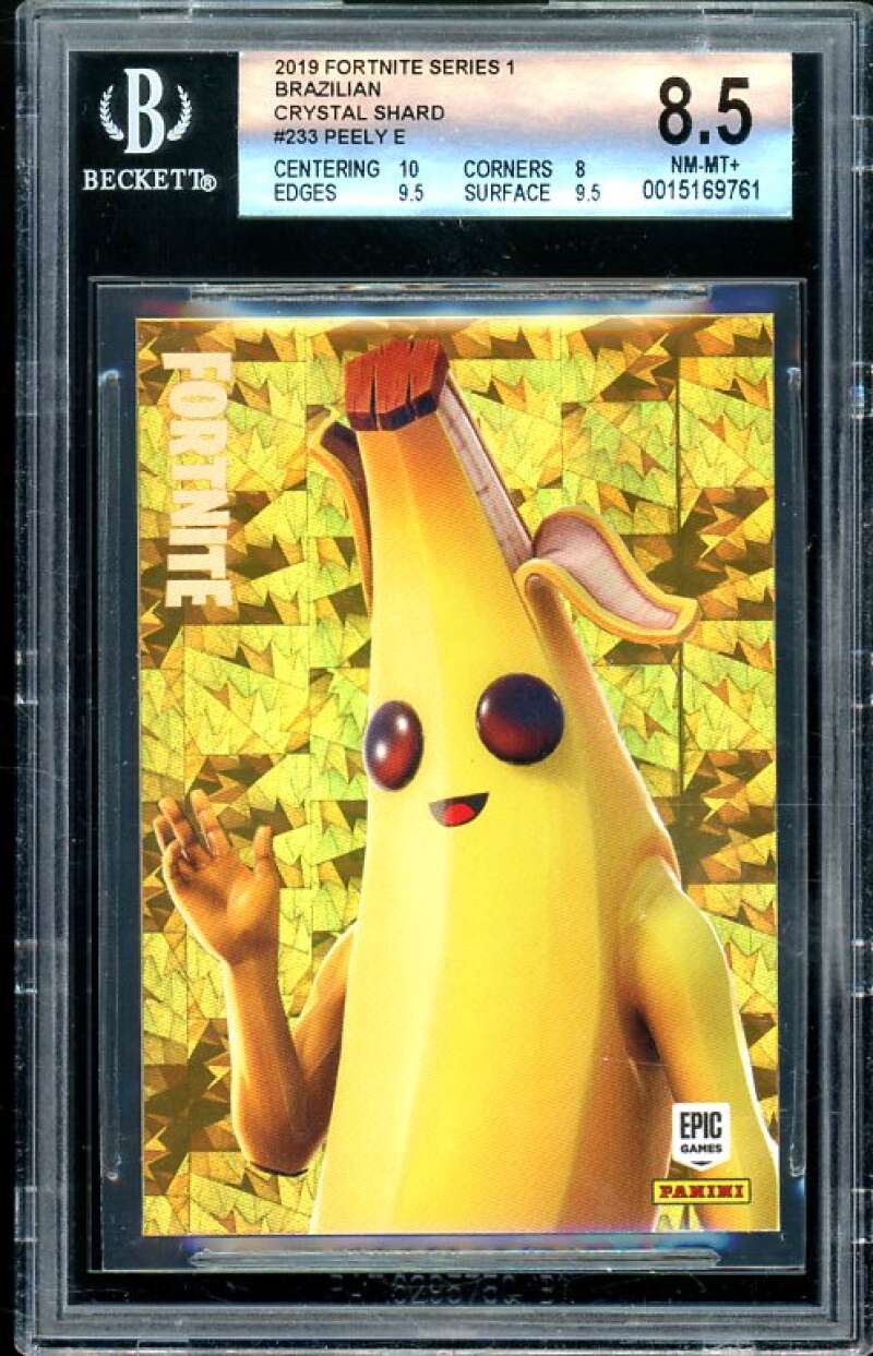 Peely Card 2019 Fortnite Series 1 Crystal Shard Brazilian #233 (pop 1) BGS 8.5 Image 1