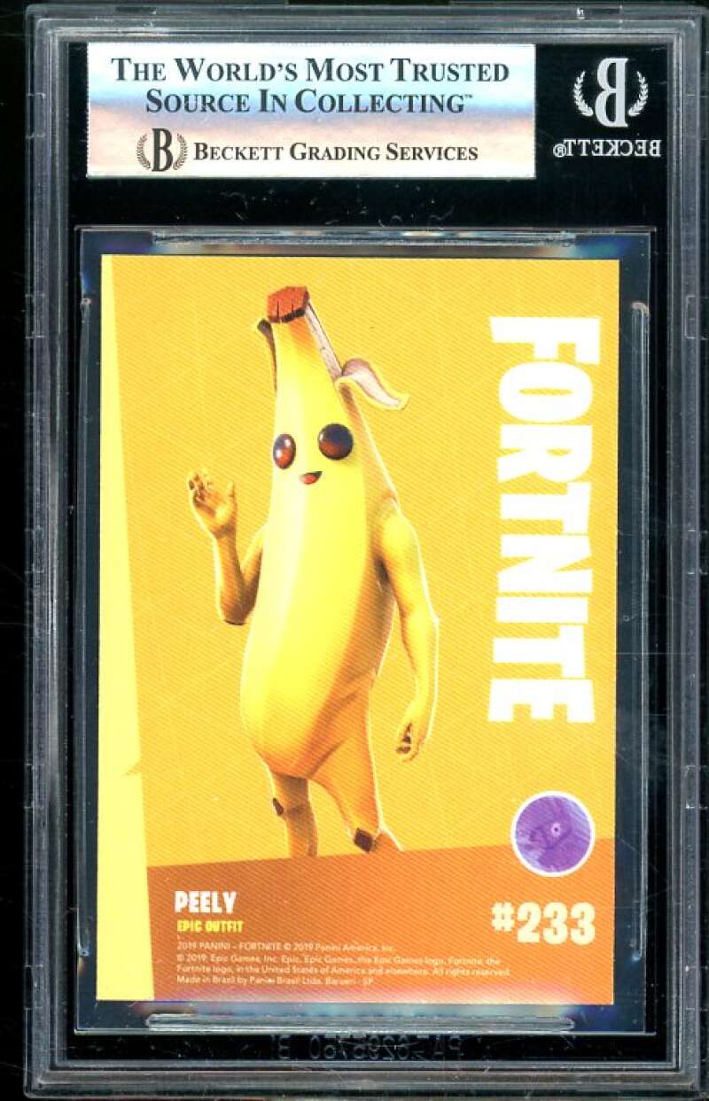 Peely Card 2019 Fortnite Series 1 Crystal Shard Brazilian #233 (pop 1) BGS 8.5 Image 2