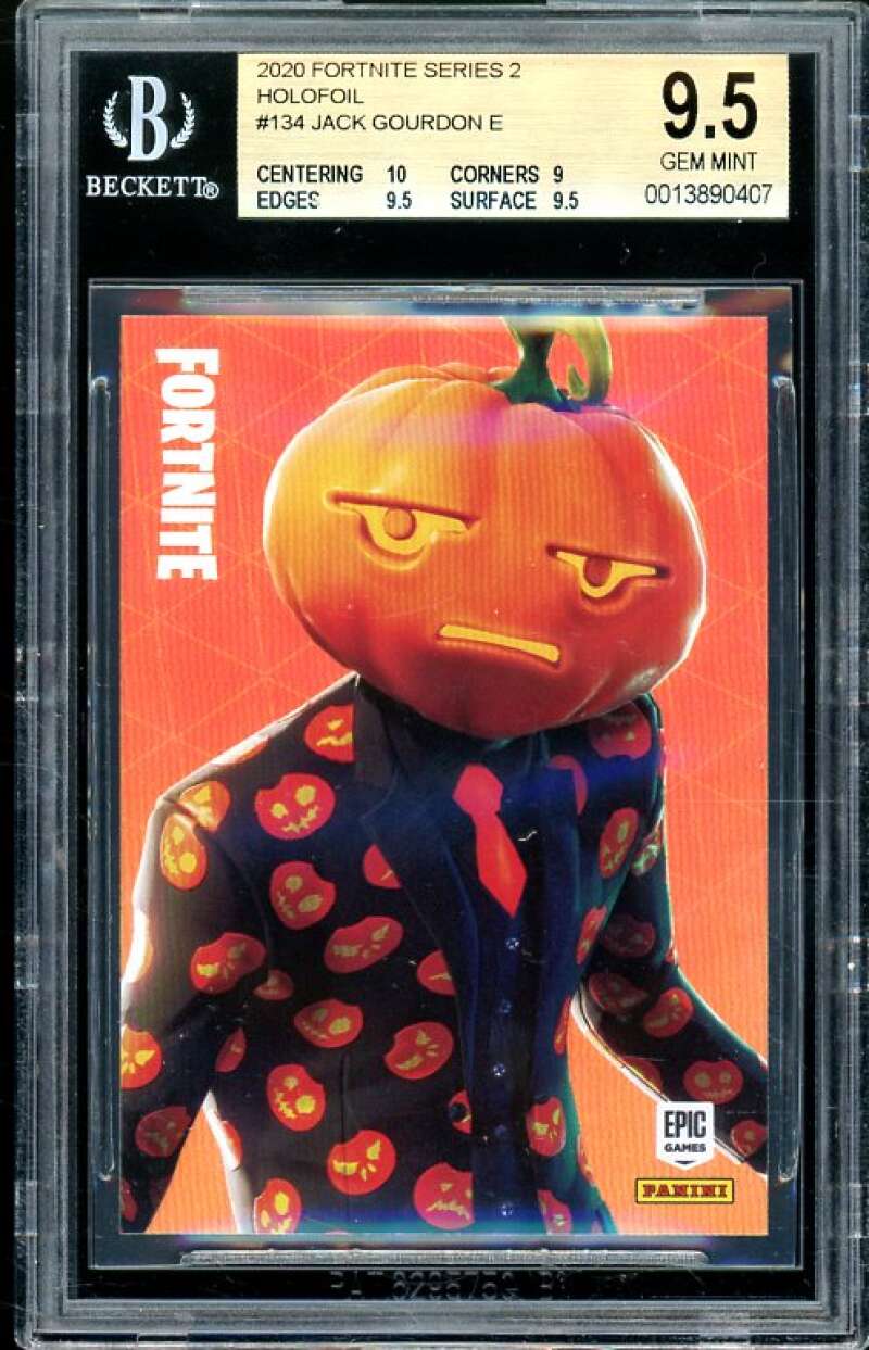 Jack Gourdon 2020 Fortnite Series 2 Holofoil USA #134 (pop 1) BGS 9.5 Image 1