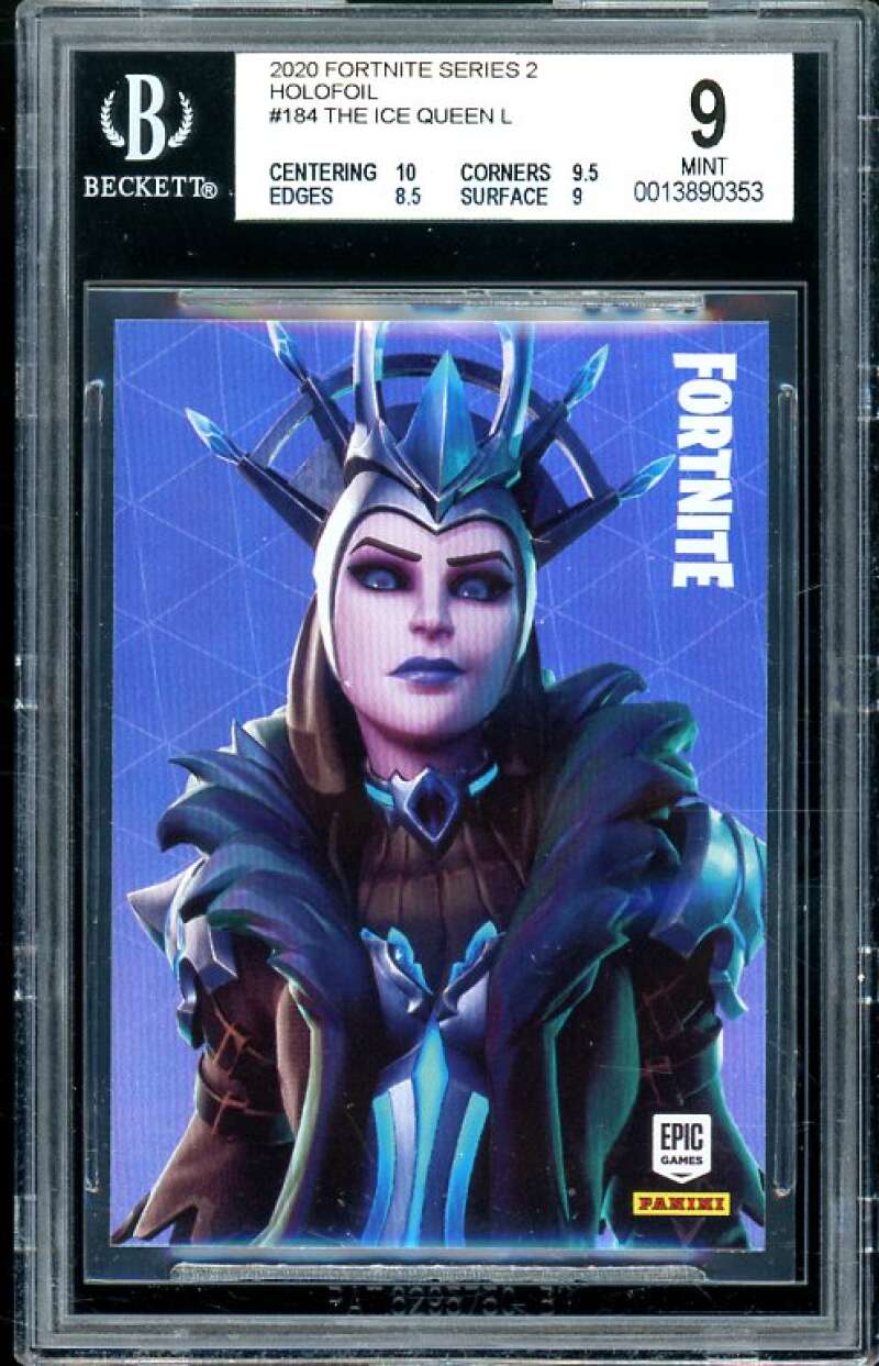 The Ice Queen Card 2020 Fortnite Series 2 Holofoil USA #184 (pop 5) BGS 9 Image 1