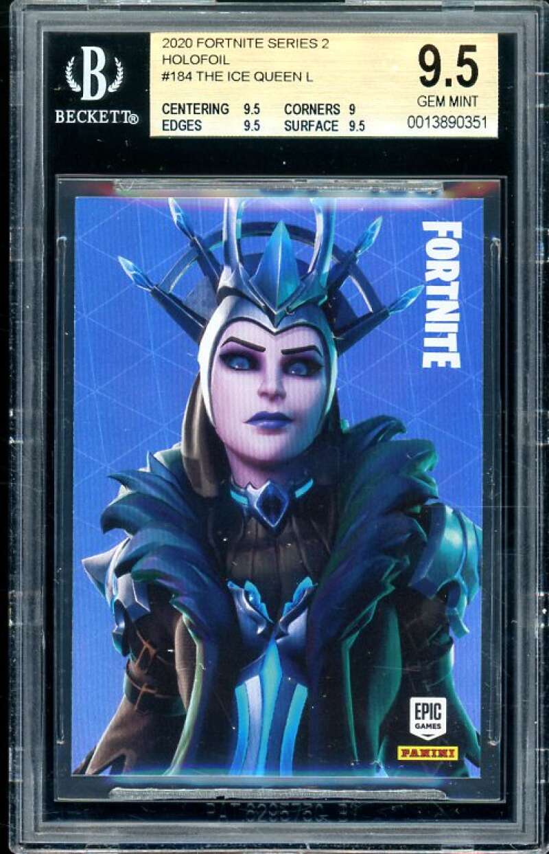 The Ice Queen Card 2020 Fortnite Series 2 Holofoil USA #184 (pop 4) BGS 9.5 Image 1