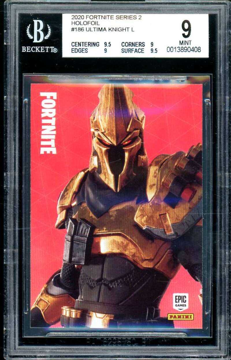 Ultima Knight Card 2020 Fortnite Series 2 Holofoil USA #186 BGS 9 (9.5 9 9 9.5) Image 1