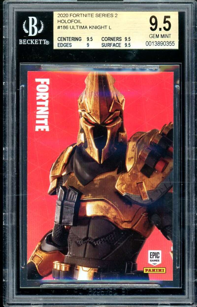 Ultima Knight 2020 Fortnite Series 2 Holofoil USA #186 BGS 9.5 (9.5 9.5 9 9.5) Image 1