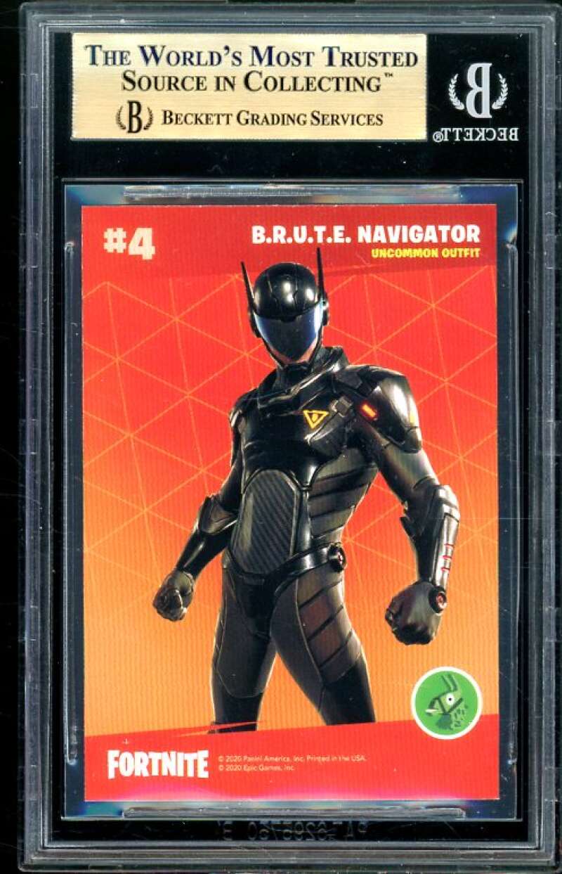 Brute Navigator Card 2020 Fortnite Series 2 Cracked Ice USA #4 (pop 1) BGS 9.5 Image 2