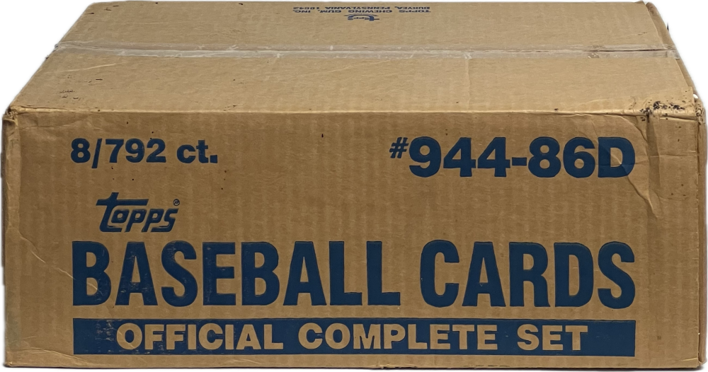 1986 Topps Baseball Factory 8-Set Case Image 1