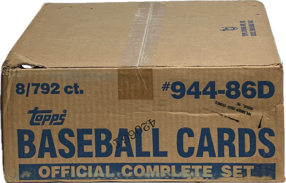 1986 Topps Baseball Factory 8-Set Case Image 2