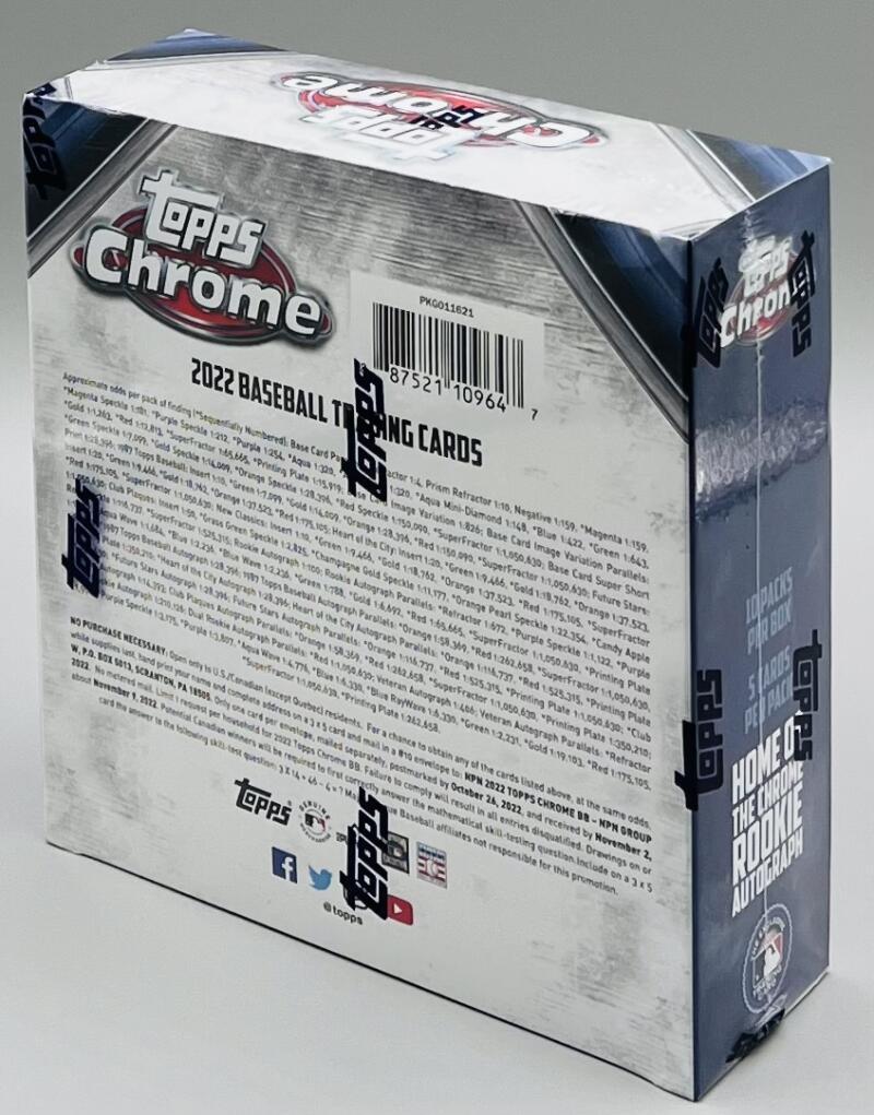 2022 Topps Chrome Baseball Mega Box Image 2