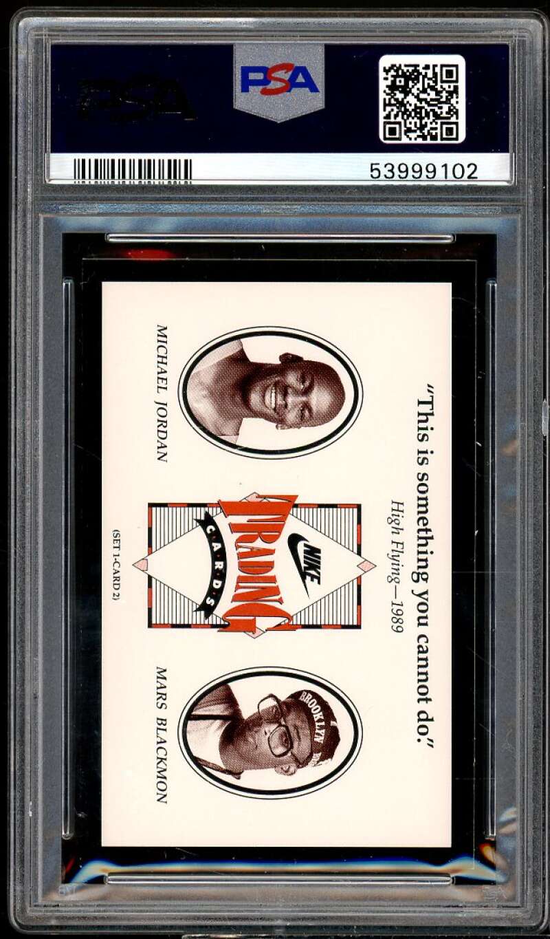 Spike Lee / Michael Jordan Card 1991 Nike High Flying 1989 #2 PSA 9 Image 2