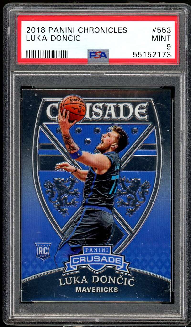 Luka Doncic Rookie Card 2018-19 Panini Chronicles #553 PSA 9 Image 1