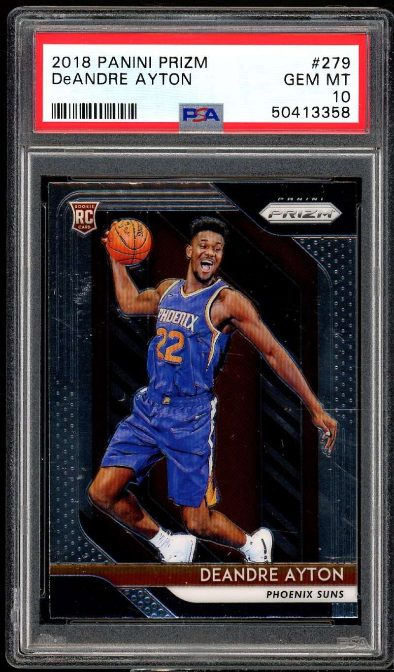 Deandre Ayton Rookie Card 2018-19 Panini Prizm #279 PSA 10 Image 1