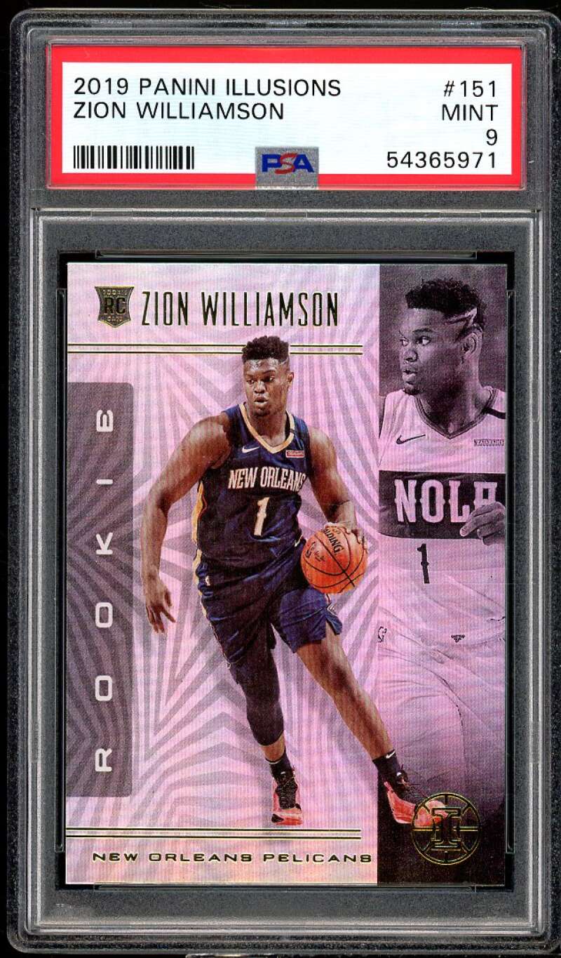 Zion Williamson Rookie Card 2019-20 Panini Illusions #151 PSA 9 Image 1