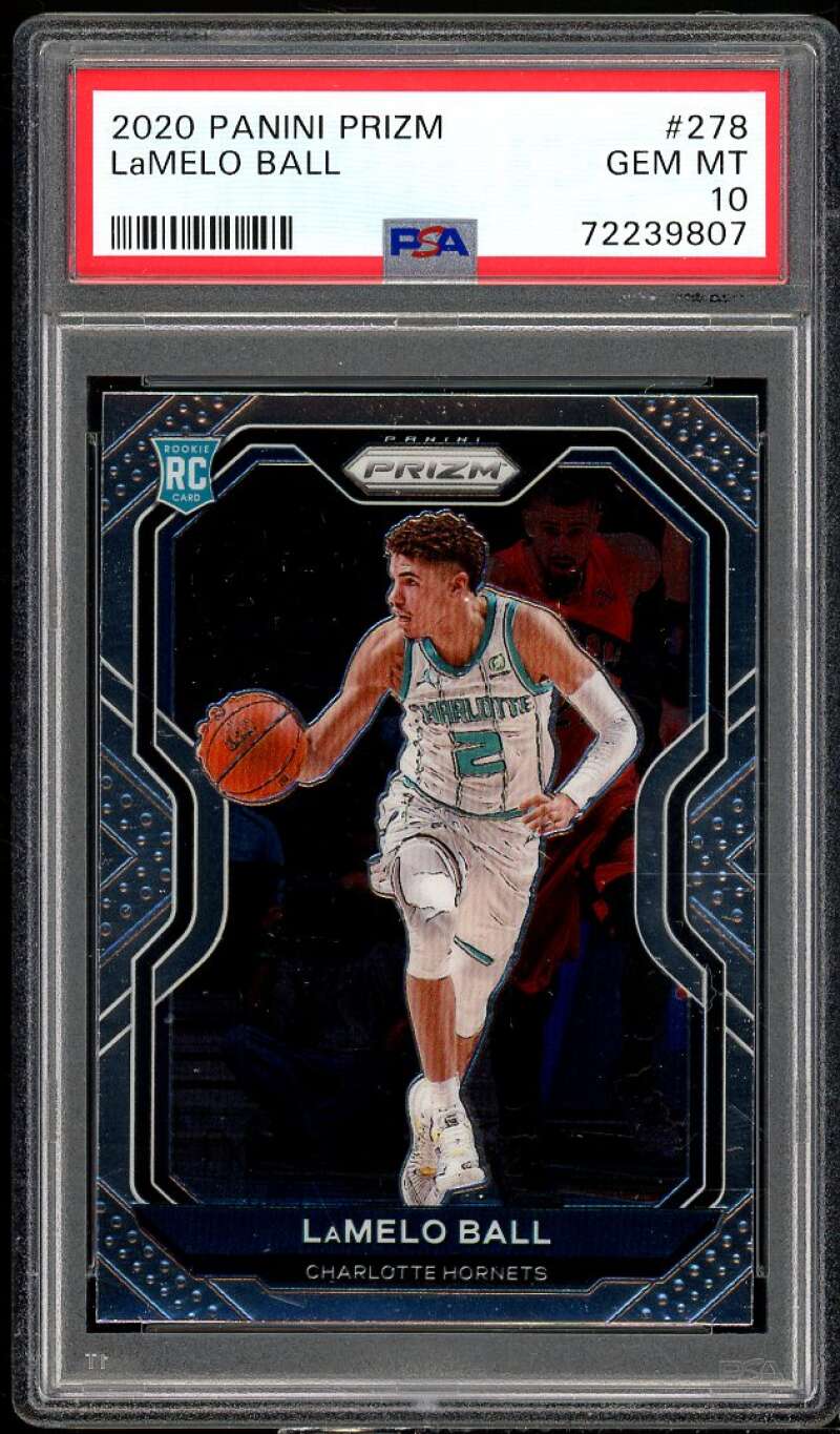 LaMelo Ball Rookie Card 2020-21 Panini Prizm #278 PSA 10 Image 1