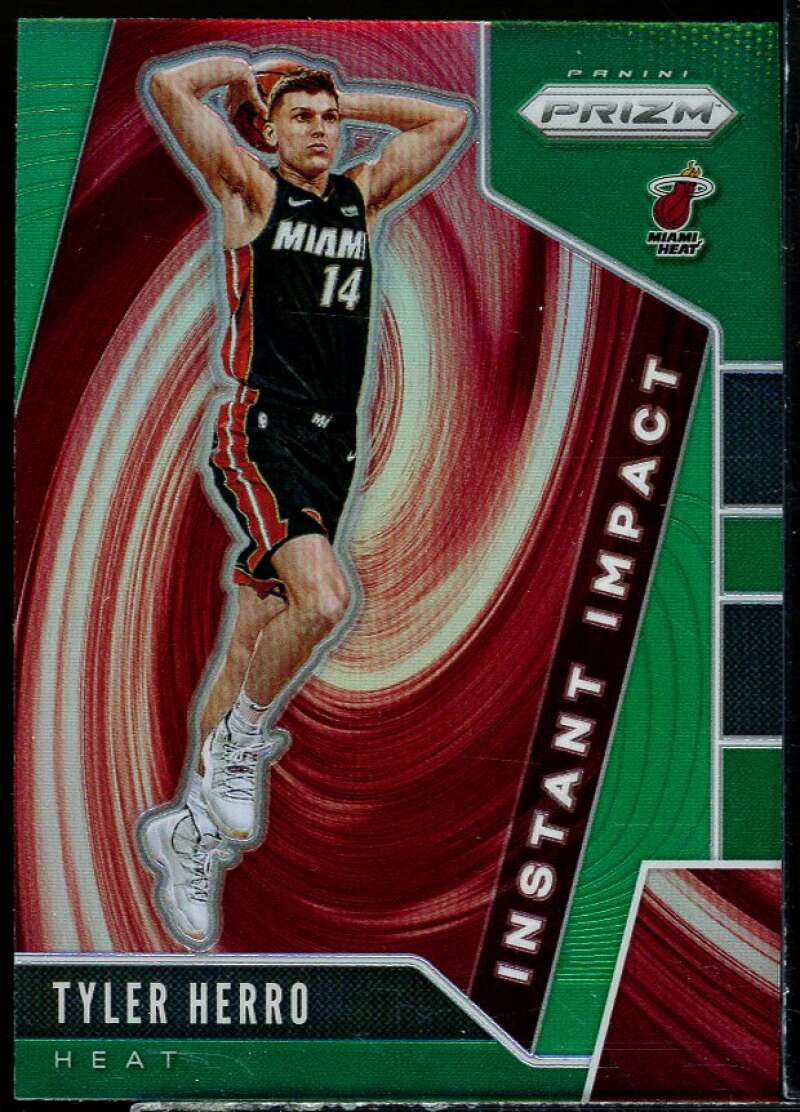 Tyler Herro Rookie Card 2019-20 Panini Prizm Impact Prizms Green #1 Image 1