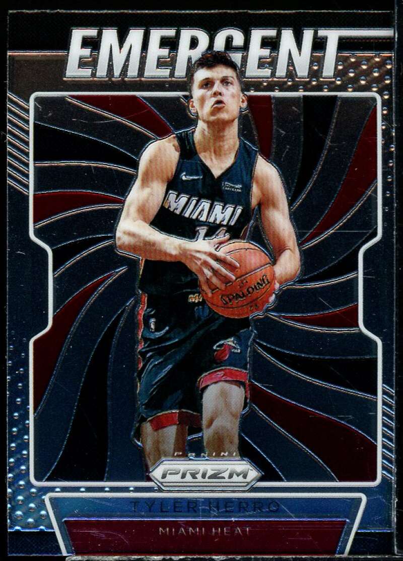 Tyler Herro Rookie Card 2019-20 Panini Prizm Emergent #5 Image 1