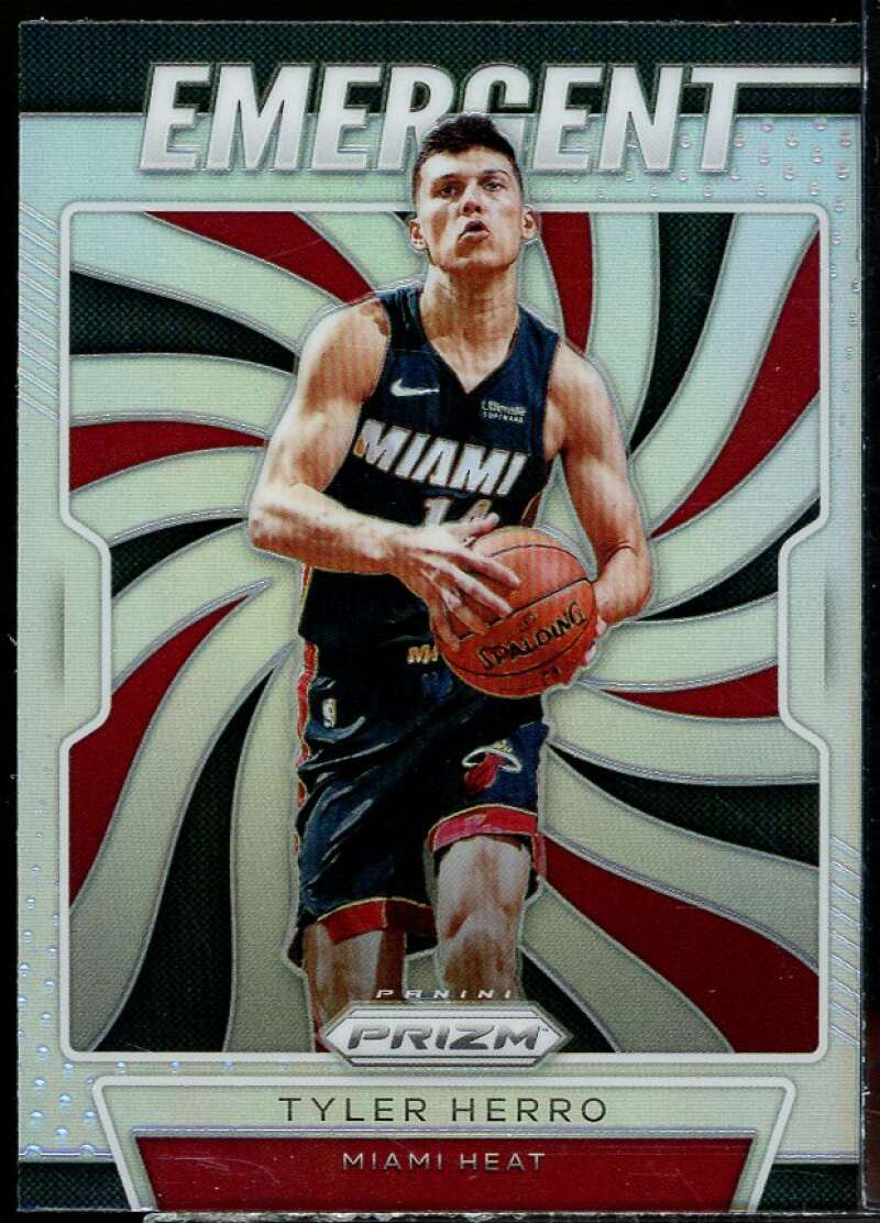 Tyler Herro Rookie Card 2019-20 Panini Prizm Emergent Silver #5 Image 1