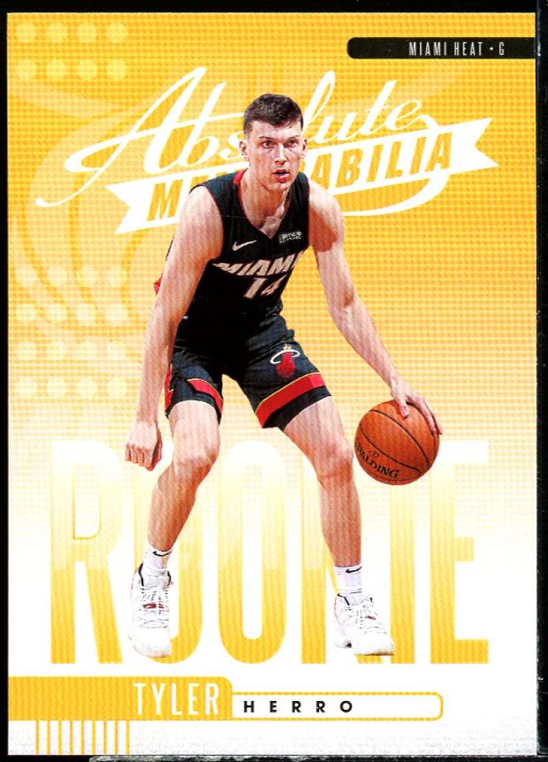 Tyler Herro Rookie Card 2019-20 Panini Absolute Memorabilia Rookies Yellow #12 Image 1