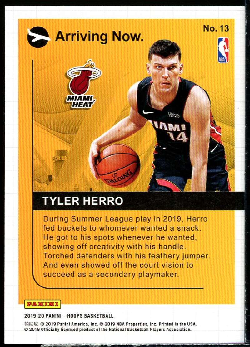 Tyler Herro Rookie Card 2019-20 Hoops Arriving Now #13 Image 2