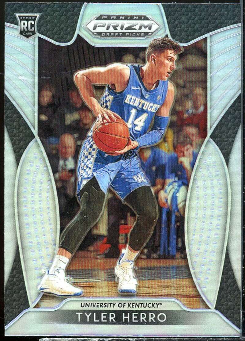 Tyler Herro Rookie Card 2019-20 Panini Prizm Draft Picks Prizms Silver #15 Image 1