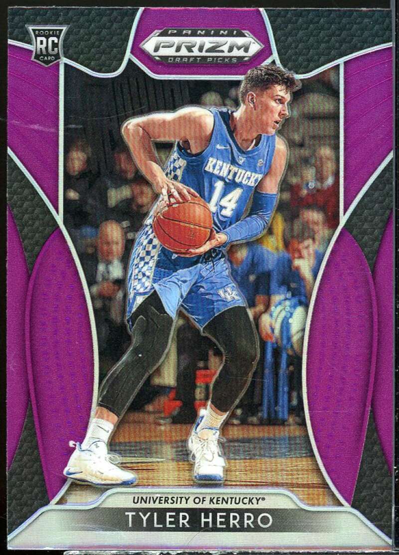 Tyler Herro Rookie Card 2019-20 Panini Prizm Draft Picks Prizms Purple #15 Image 1