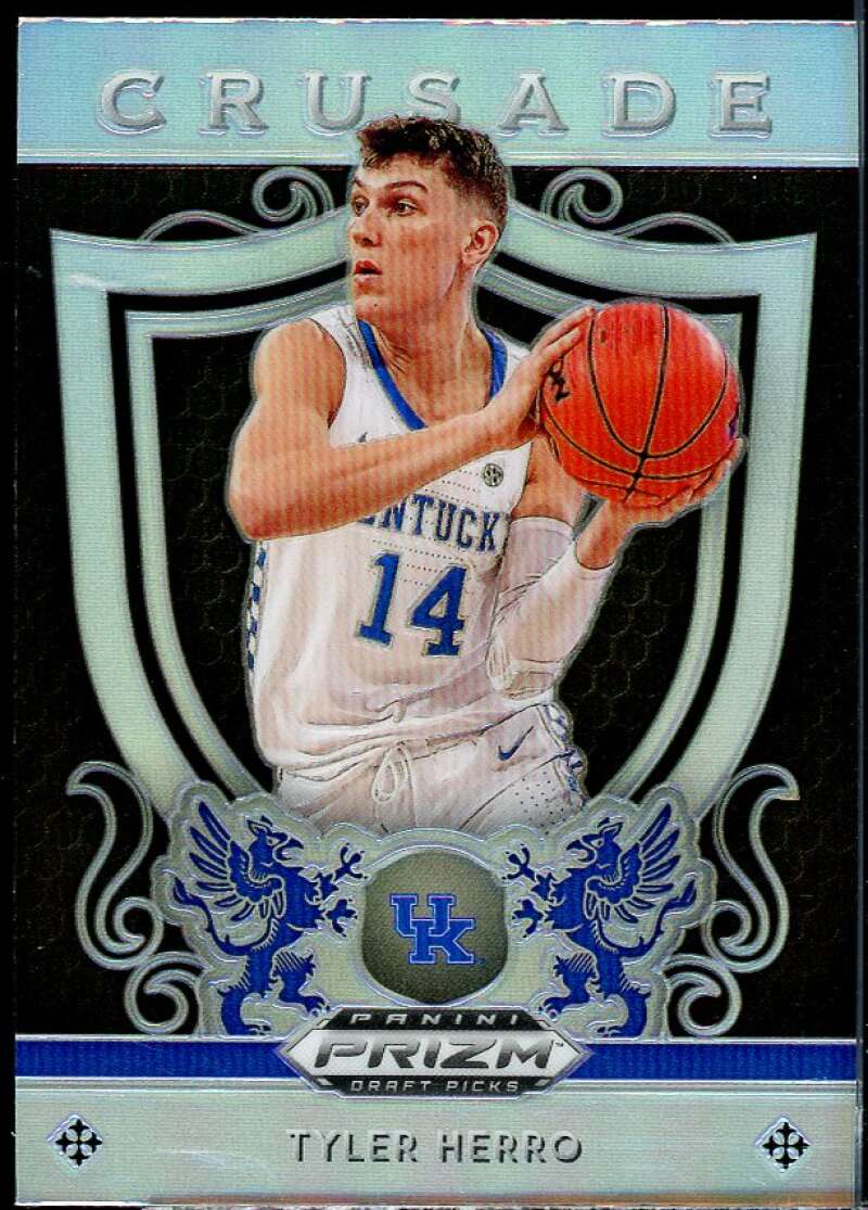 Tyler Herro Rookie Card 2019-20 Panini Prizm Draft Picks Prizms Silver #75 Image 1