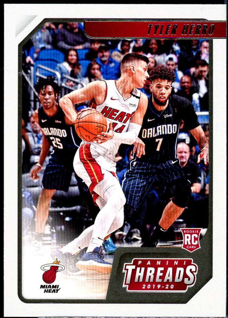 Tyler Herro Rookie Card 2019-20 Panini Chronicles Threads #76 Image 1