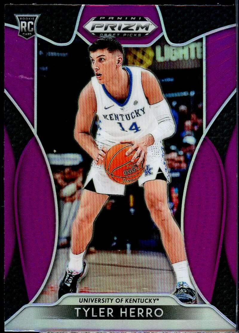 Tyler Herro Rookie Card 2019-20 Panini Prizm Draft Picks Prizms Purple #79 Image 1