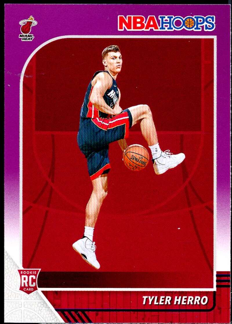 Tyler Herro Rookie Card 2019-20 Hoops Purple #210 Image 1