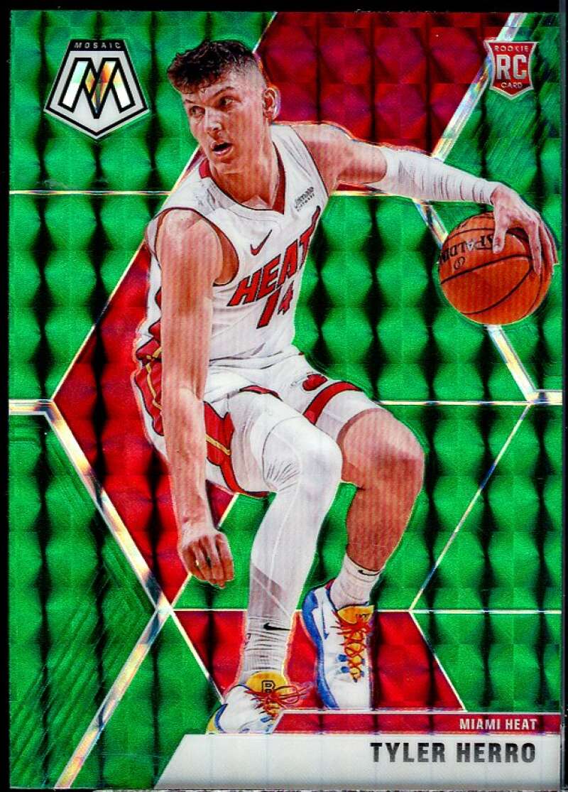 Tyler Herro Rookie Card 2019-20 Panini Mosaic Choice Red Green #223 Image 1